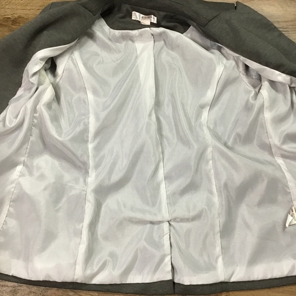 KENAR Blazer Size Small Jacket Suit Career Work Casual Gray Welt Pockets - Picture 10 of 14